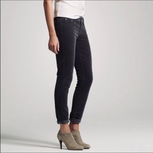 J. Crew Factory Charcoal Toothpick Corduroy Pants 25